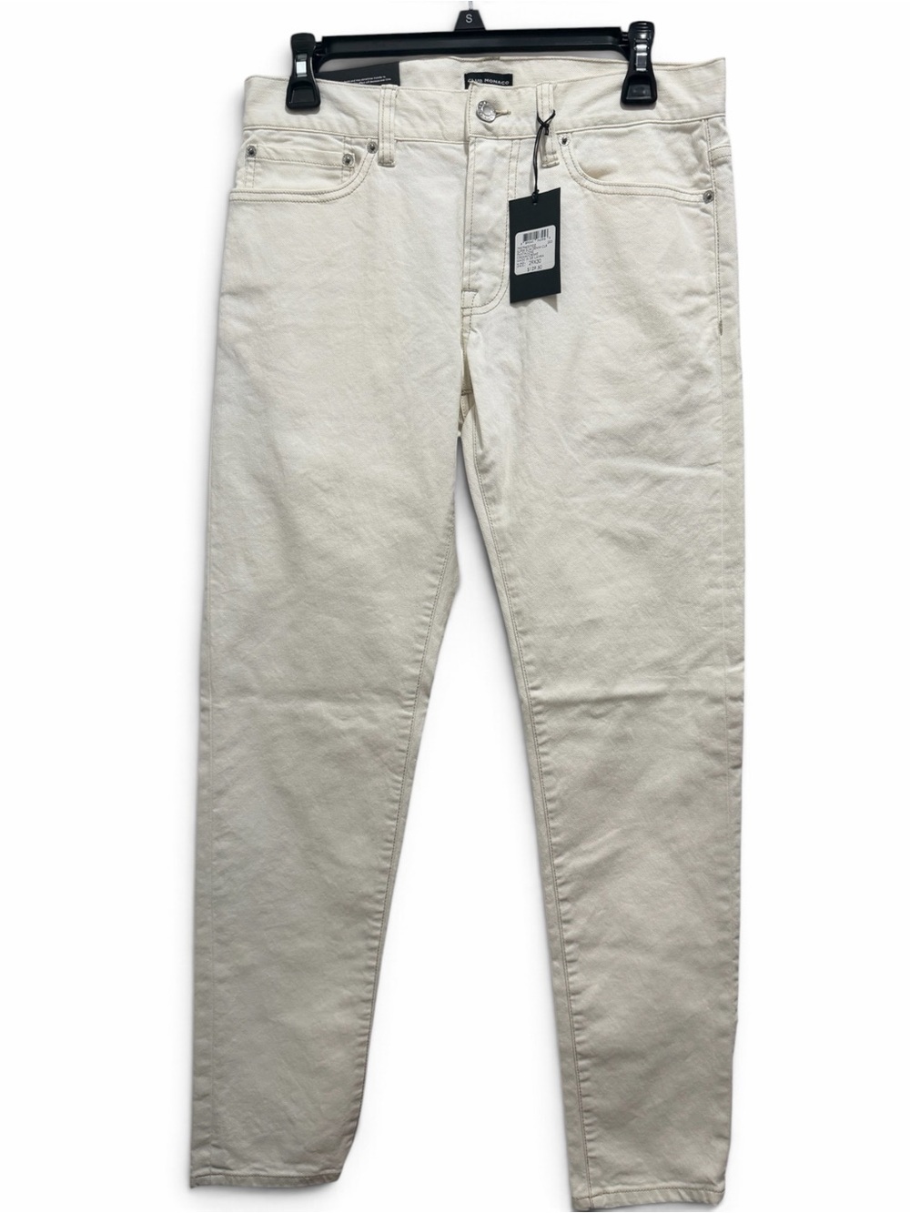 Club Monaco $129 Super Slim Denim Jeans 29x30 - Cream NWT